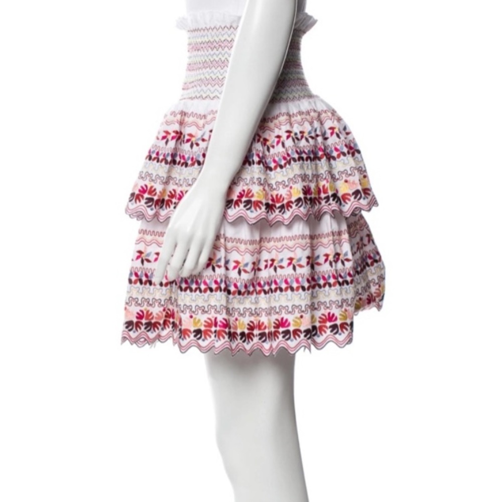 Amur tiered multi color skirt size M